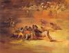 scene of bullfight